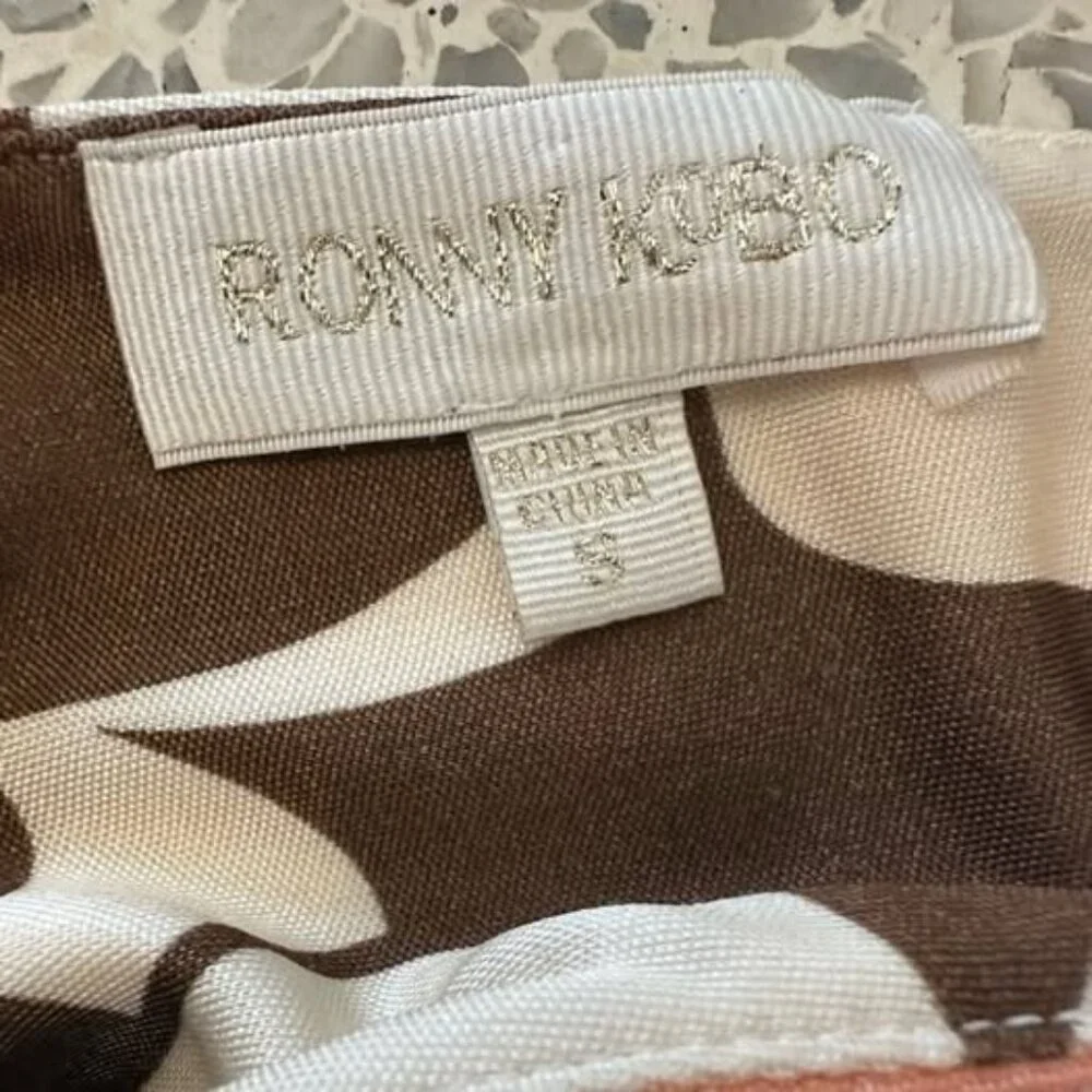 Ronny Kobo “Sammy” Knotted Cutout Linen Maxi Dress – Size Small - Picture 6 of 9